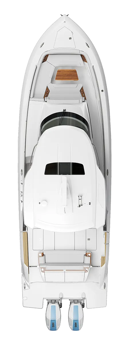 39 LS Exterior Plan View with Hardtop - Vertical