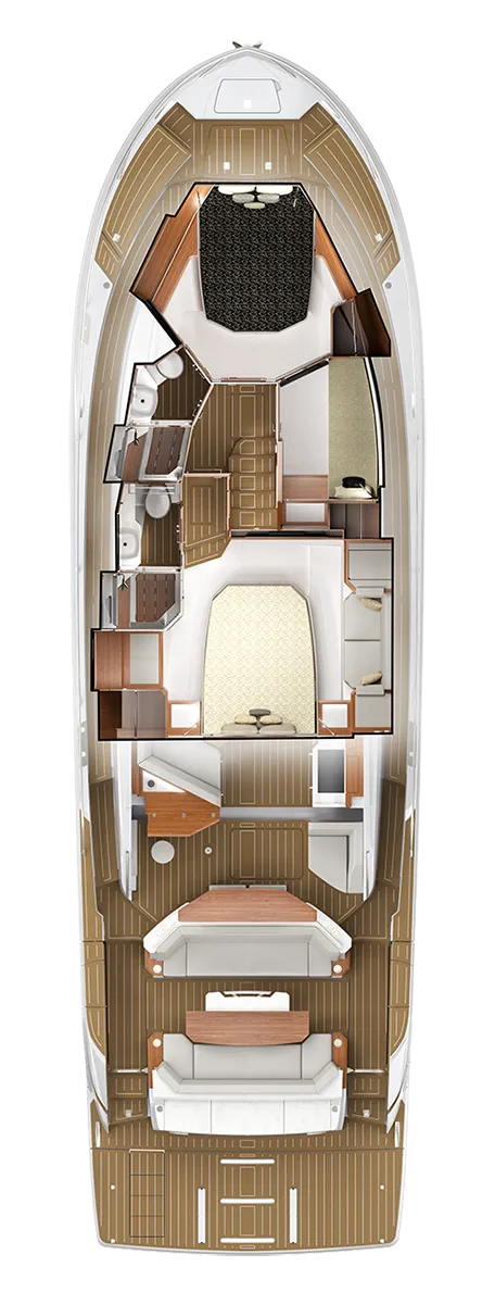 BELOW DECK PLAN VIEW