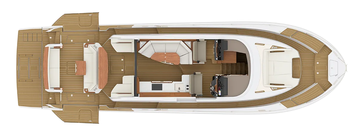 ALFRESCO BREAKFAST BAR MODULE AND AFT GLASS PATIO MODULE
